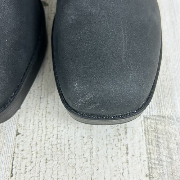 Journee Collection Women’s 11 Black Faux Leather Knee High Heeled Boots NEW - Picture 3 of 13